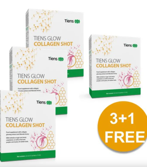 Tiens GLOW - Collagen Shot 3+1